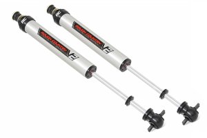 Jeep Comanche Front Shocks - Rough Country - V2 Monotube - Black Anodized - '86-'92